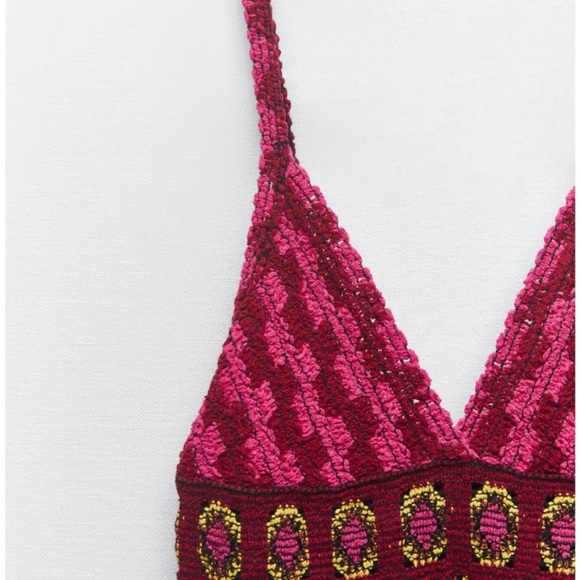 ZARA*RARE*BLOGGER FAVE Knit V Neck Dress Size S - Picture 5 of 16